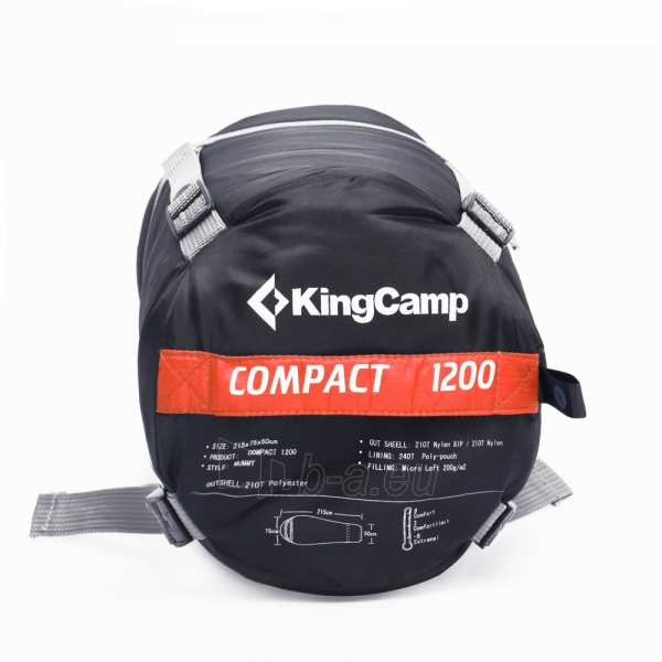 Miegmaišis KingCamp Compact 1200 paveikslėlis 2 iš 20