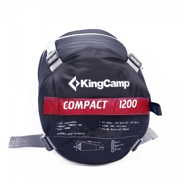 Miegmaišis KingCamp Compact 1200 paveikslėlis 8 iš 20