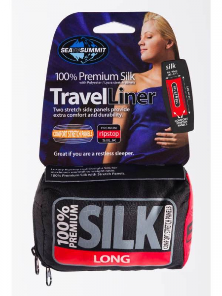 Miegmaišis Premium Silk Liner Long Tamsiai mėlynas paveikslėlis 1 iš 1
