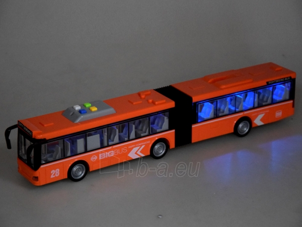 Miesto autobusas, 44 cm ilgio, oranžinis paveikslėlis 7 iš 9