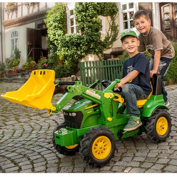 Minamas Traktoriaus Rolly Toys pedalinis traktorius John Deere 3-8 metai paveikslėlis 3 iš 7