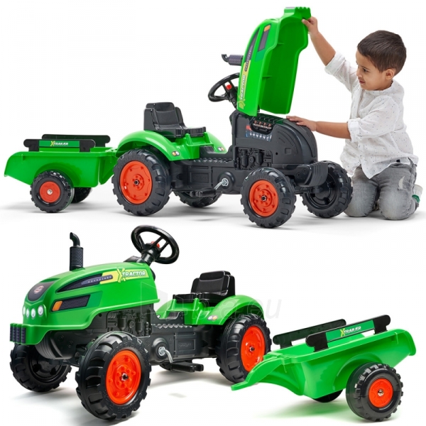 Minamas traktorius Falk X, žalias paveikslėlis 2 iš 6