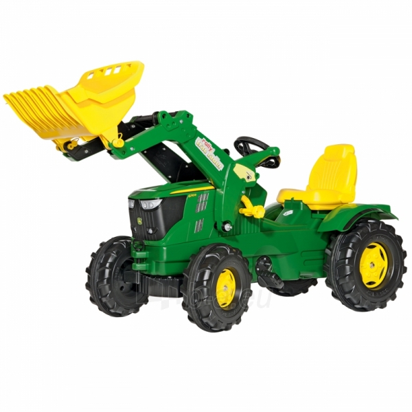 Minamas traktorius su kastuvu Rolly Toys, žalias paveikslėlis 1 iš 2