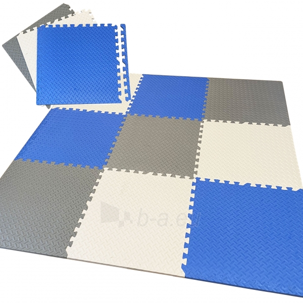 Minkštas kilimėlis "Spalvos", 180x180, mėlynas paveikslėlis 2 iš 6