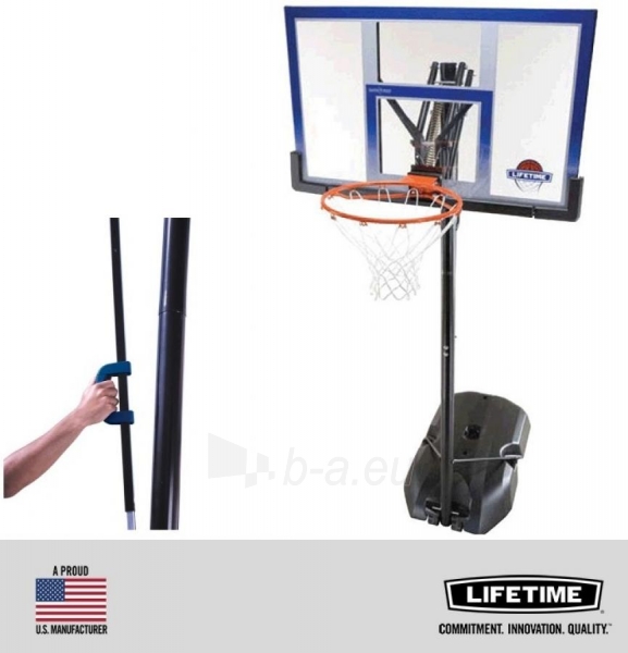 Mobilus krepšinio stovas LIFETIME 90000 (2.45 - 3.05 m) paveikslėlis 1 iš 5