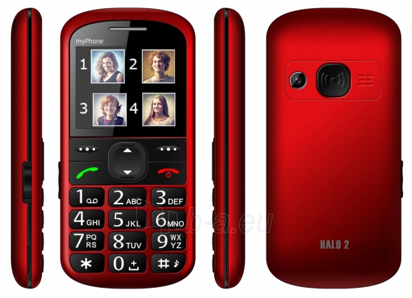 Mobilus telefonas MyMobilais telefons HALO 2 red paveikslėlis 1 iš 5