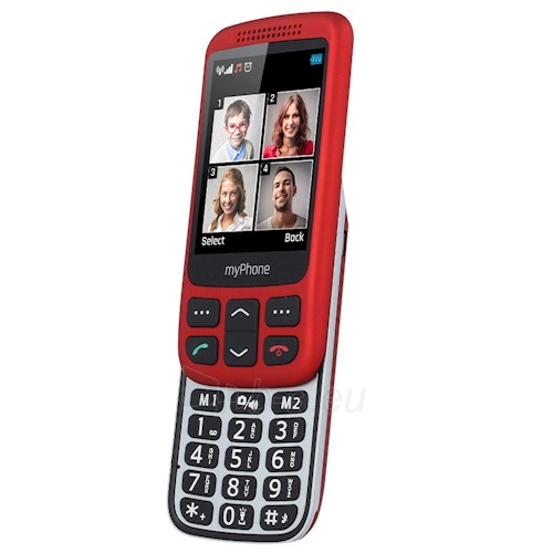 Mobilus telefonas MyMobilais telefons HALO S red paveikslėlis 3 iš 6
