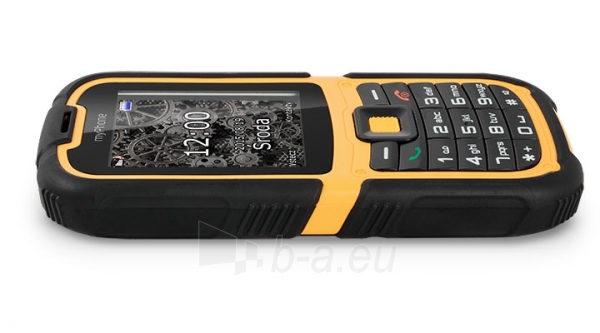 Mobilus telefonas MyMobilais telefons HAMMER 2+ black/orange paveikslėlis 4 iš 4