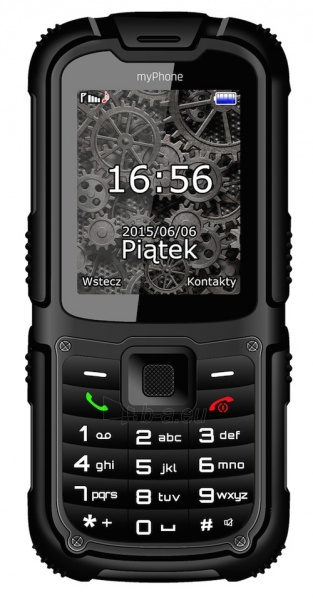 Mobilus telefonas MyPhone HAMMER 2+ black paveikslėlis 1 iš 4