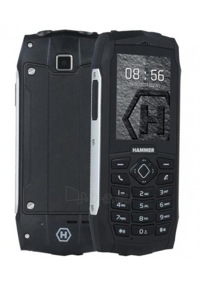 Mobilus telefonas MyMobilais telefons HAMMER 3 + Dual Sim silver paveikslėlis 2 iš 4