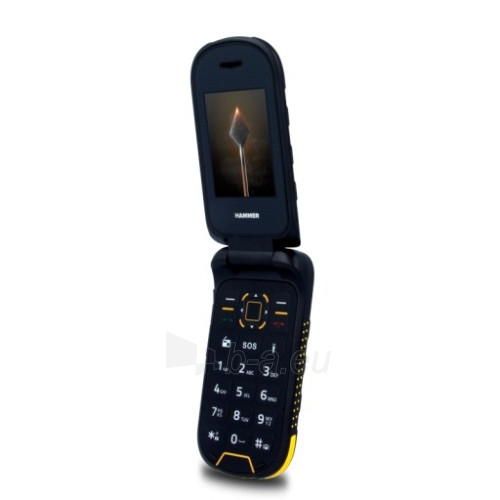 Mobilus telefonas MyPhone HAMMER BOW + Dual Sim black/orange paveikslėlis 1 iš 3