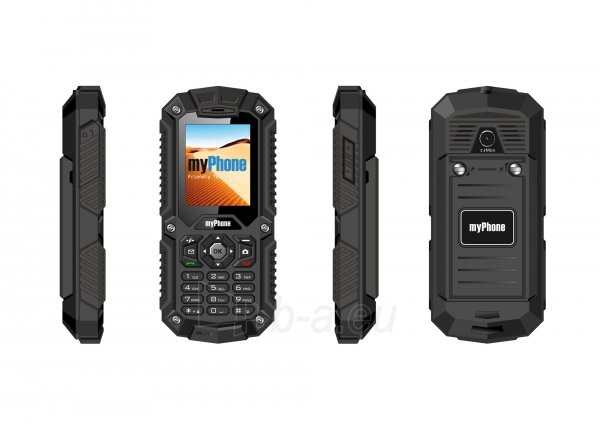 Mobilus telefonas MyPhone HAMMER Dual Sim black ENG/RUS paveikslėlis 4 iš 4