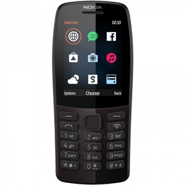 Mobilus telefonas Nokia 210 Dual Sim black paveikslėlis 2 iš 2