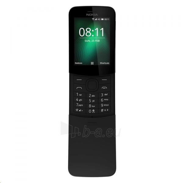 Mobilus telefonas Nokia 8110 4G Dual black paveikslėlis 1 iš 3