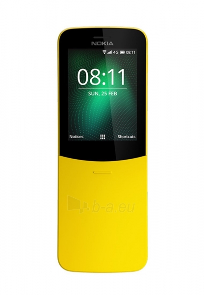 Mobilus telefonas Nokia 8110 4G Dual yellow paveikslėlis 1 iš 4