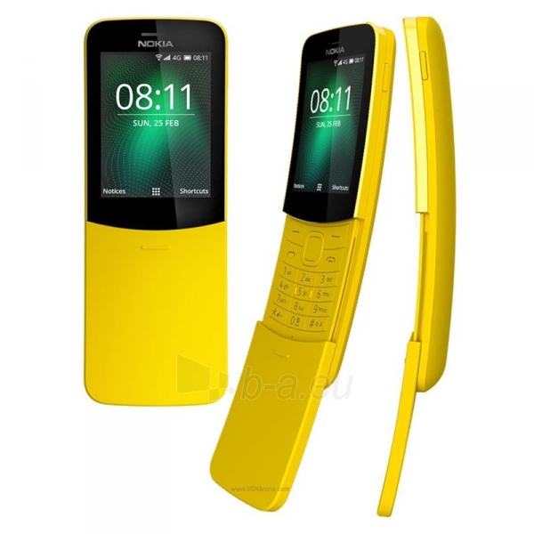 Mobilus telefonas Nokia 8110 4G Dual yellow paveikslėlis 3 iš 4