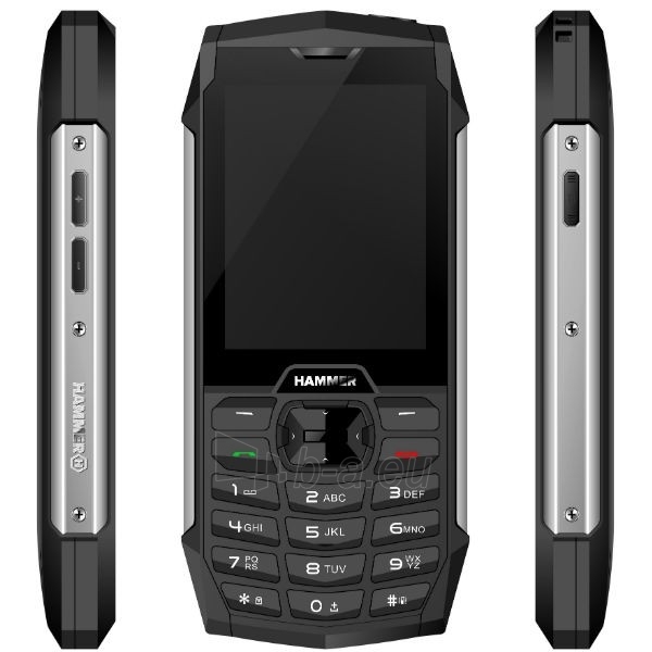 Mobilusis telefonas MyPhone Hammer 4+ Dual silver paveikslėlis 1 iš 3