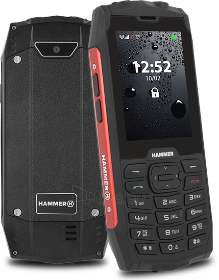 Mobile phone MyPhone Hammer 4 Dual red paveikslėlis 2 iš 4