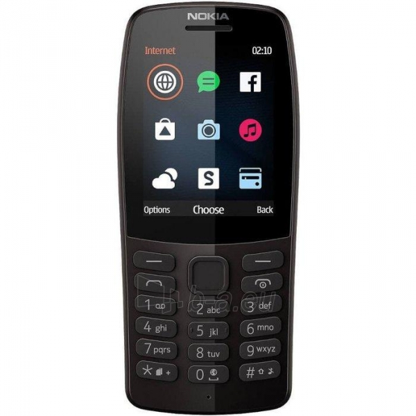 Mobilusis telefonas Nokia 210 Dual black ENG paveikslėlis 2 iš 2
