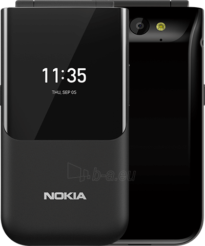 Mobilais telefons Nokia 2720 Flip Dual black paveikslėlis 1 iš 5