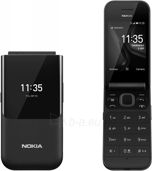 Mobilais telefons Nokia 2720 Flip Dual black paveikslėlis 2 iš 5