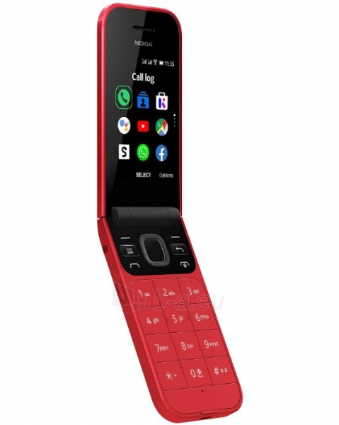 Mobilais telefons Nokia 2720 Flip Dual red paveikslėlis 5 iš 6
