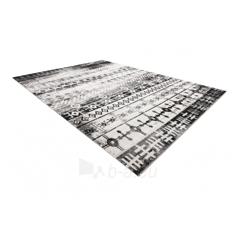 Modernus kilimas su juodais akcentais MUNDO Boho | 120x170 cm paveikslėlis 3 iš 16