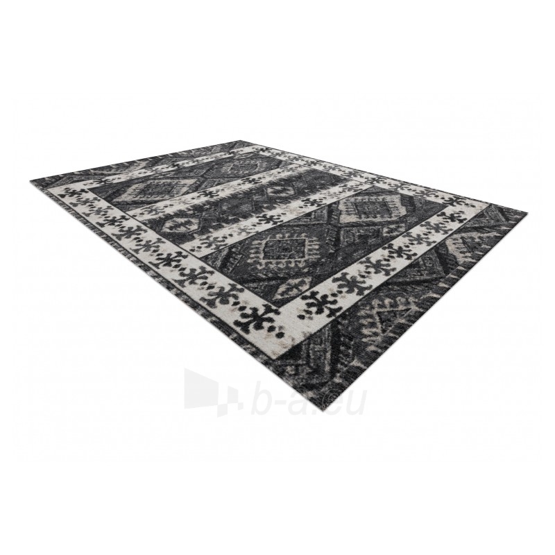 Modernus kilimas su juodos spalvos akcentais MUNDO Etnic | 120x170 cm paveikslėlis 4 iš 16