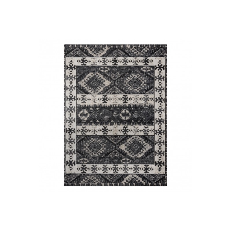 Modernus kilimas su juodos spalvos akcentais MUNDO Etnic | 120x170 cm paveikslėlis 3 iš 16