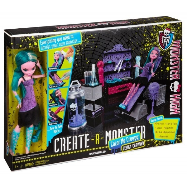 Monster High Create-A-Monster Color-Me-Creepy Design Chamber BCC47 paveikslėlis 1 iš 5