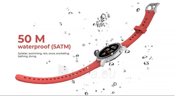 Moteriškas laikrodis Amazfit Xiaomi Amazfit GTR 42mm Raudona paveikslėlis 7 iš 9