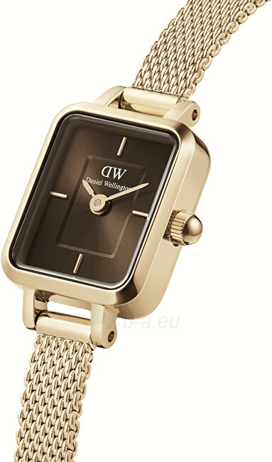 Moteriškas laikrodis Daniel Wellington Micro Quadro Mini Evergold Amber DW00100654 paveikslėlis 2 iš 5