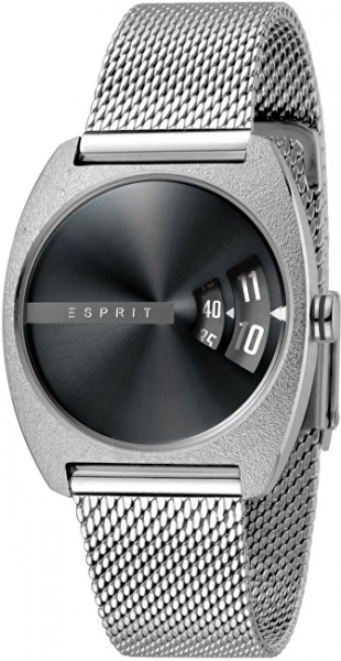 Sieviešu pulkstenis Esprit Disc Black Silver Mesh ES1L036M0065 paveikslėlis 1 iš 4