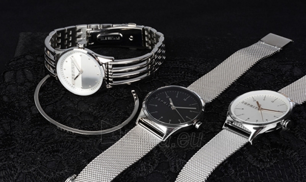 Moteriškas laikrodis Esprit Essential Black Silver Mesh ES1L034M0065 paveikslėlis 6 iš 10