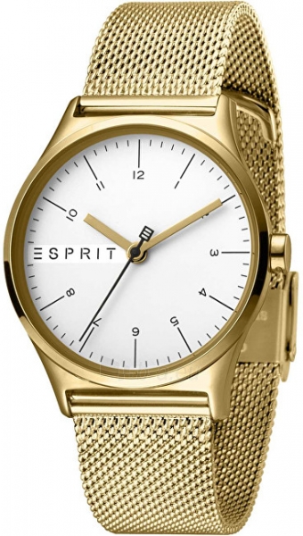 Moteriškas laikrodis Esprit Essential Silver Gold Mesh ES1L034M0075 paveikslėlis 1 iš 10