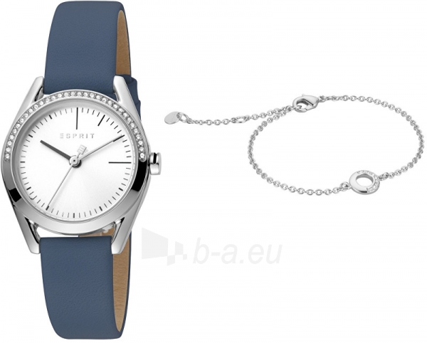 Moteriškas laikrodis Esprit Lock Stones Silver Blue SET ES1L117L0015 paveikslėlis 1 iš 3