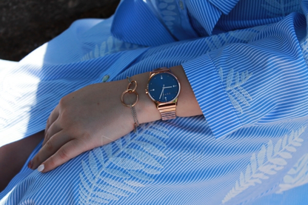 Moteriškas laikrodis Esprit VinRose Blue Rosegold Polish ES1L032E0085 paveikslėlis 5 iš 5