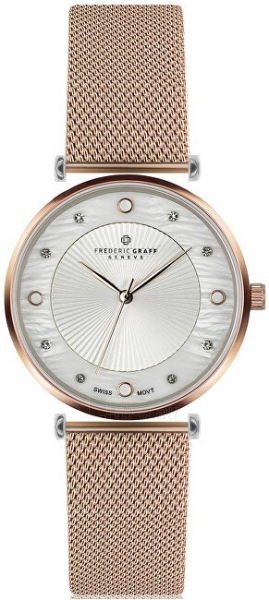 Женские часы Frederic Graff Rose Jungfrau Lychee Rose gold Mesh FBS-3218 paveikslėlis 1 iš 4