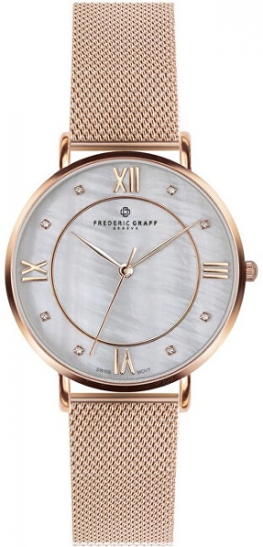 Moteriškas laikrodis Frederic Graff Rose Liskamm Rose gold Mesh FAI-3218R paveikslėlis 1 iš 5