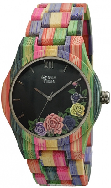 Moteriškas laikrodis Green Time Flower ZW067C paveikslėlis 1 iš 2
