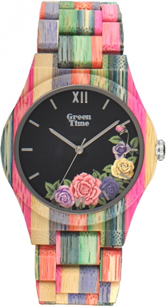 Moteriškas laikrodis Green Time Flower ZW067C paveikslėlis 2 iš 2