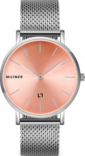 Moteriškas laikrodis Millner Mayfair Silver Pink 39 mm paveikslėlis 1 iš 2