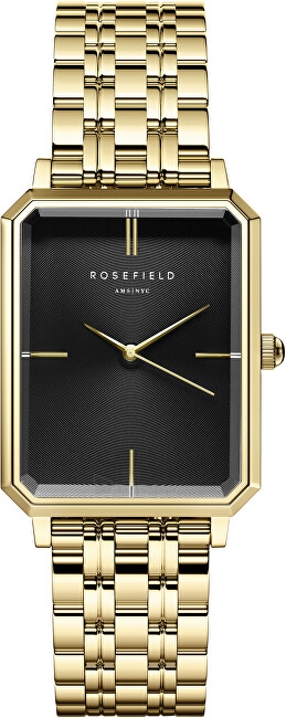 Moteriškas laikrodis Rosefield The Elles Black Sunray Steel Gold OBSSG-O47 paveikslėlis 1 iš 2