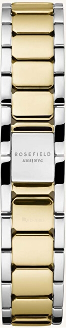 Sieviešu pulkstenis Rosefield The Tribeca White Sunray Steel Silver Gold Duo TWSSG-T63 paveikslėlis 4 iš 4