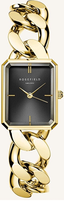 Moteriškas laikrodis Rosefield The Octagon XS Studio Black Gold SBGSG-O57 paveikslėlis 1 iš 7
