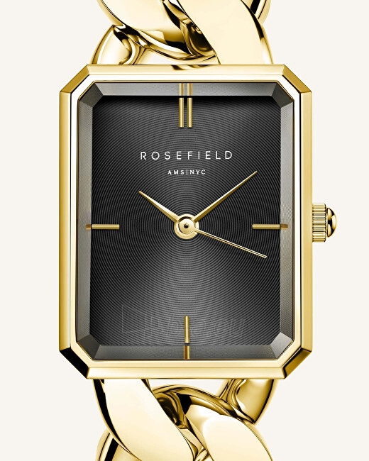 Moteriškas laikrodis Rosefield The Octagon XS Studio Black Gold SBGSG-O57 paveikslėlis 3 iš 7