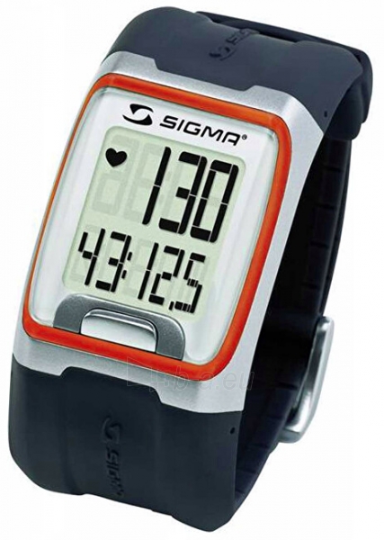 Moteriškas laikrodis Sigma Sporttester PC 3.11 Black-Orange paveikslėlis 1 iš 1