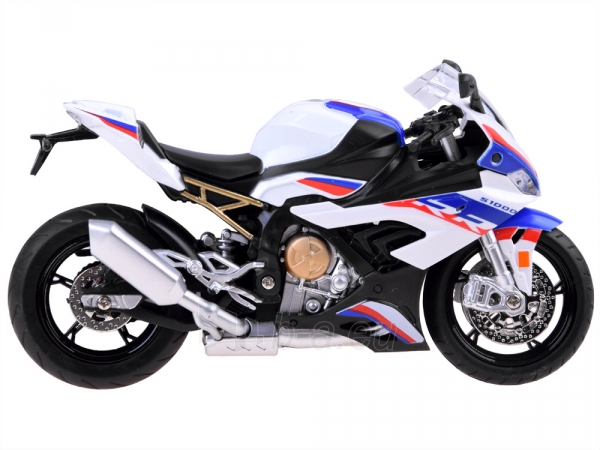 Motociklo modelis BMW S1000RR, baltas paveikslėlis 3 iš 8