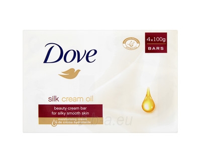 Muilas Dove Silk Cream Oil (Beauty Cream Bar) 4 x 100 g paveikslėlis 1 iš 1