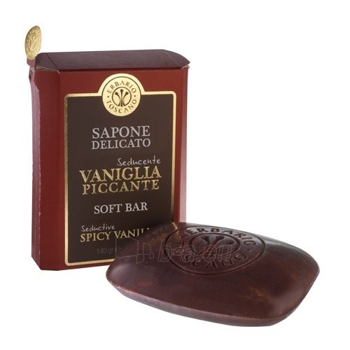 Muilas Erbario Toscano Fine Natural Soap Vanilla and Spice (Soft Bar) 140 g paveikslėlis 1 iš 1